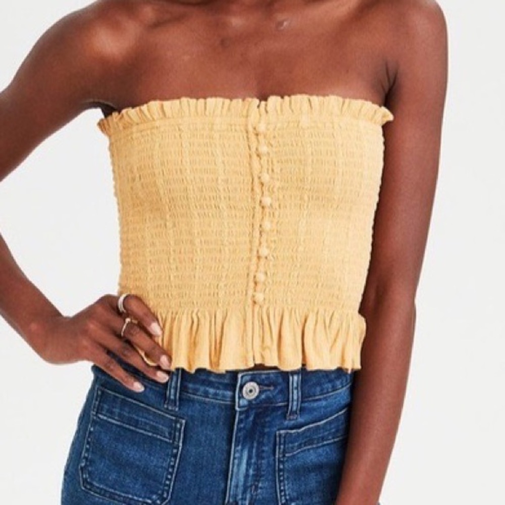 OPEN TO OFFERS A&E Yellow Tube Top